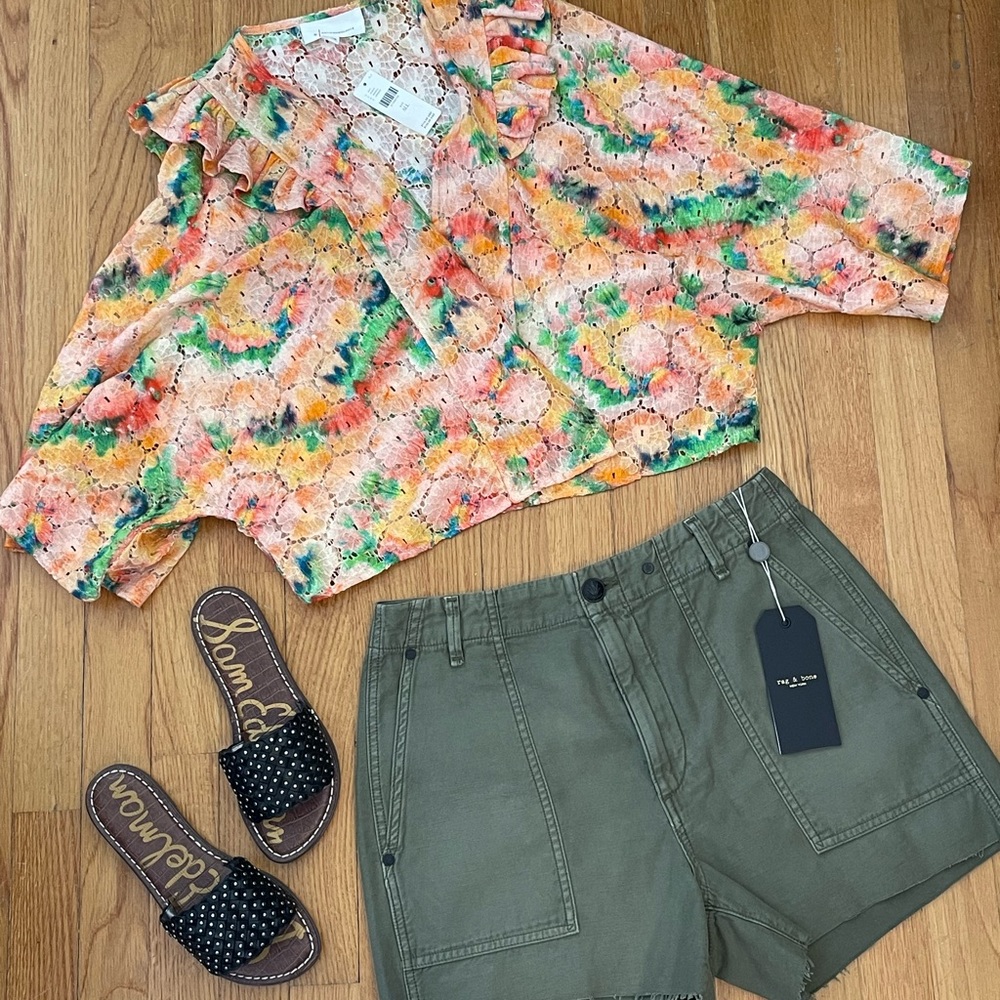 ANTHROPOLOGIE Cropped Floral Lace Shrug - Women’s One Size - New With Tags - Picture 3 of 10